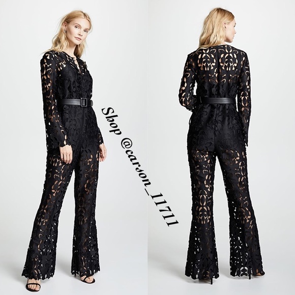 NWT Self Portrait Guipure Lace Jumpsuit 6 - Picture 2 of 7